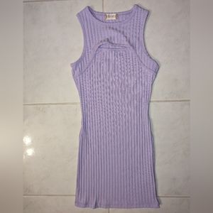 Altar'd State Purple keyhole sleeveless dress